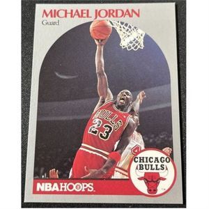 1990 MICHAEL JORDAN NBA HOOPS CARD